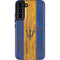 Barbados Flag Dark Wood Galaxy S22 Plus Pro Case